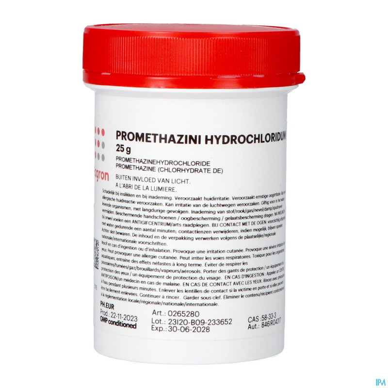 Promethazine chlorhydrate vrac    25g fag
