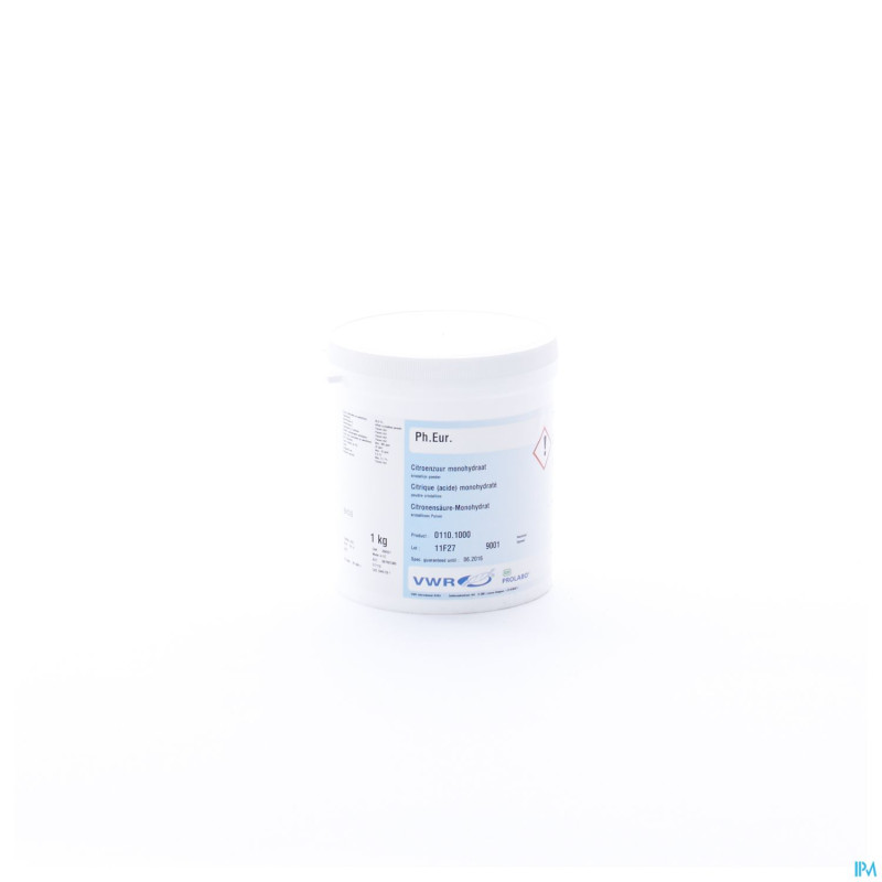 Acide citrique h20 pdr ph.eur    1kg vwr