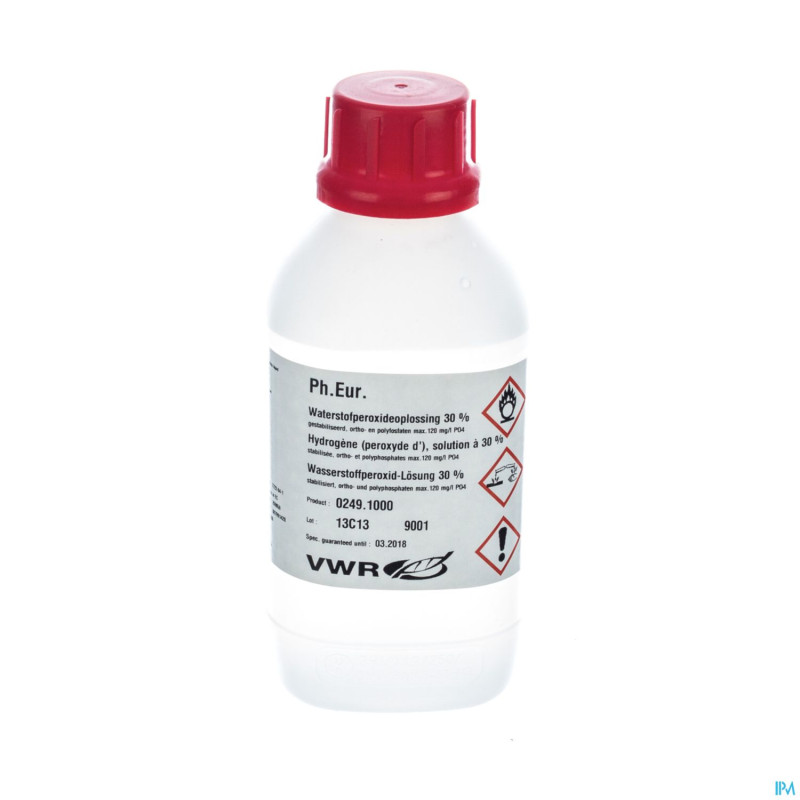 Hydrogeneperoxyde 30% m/m ph.eur    1l vwr