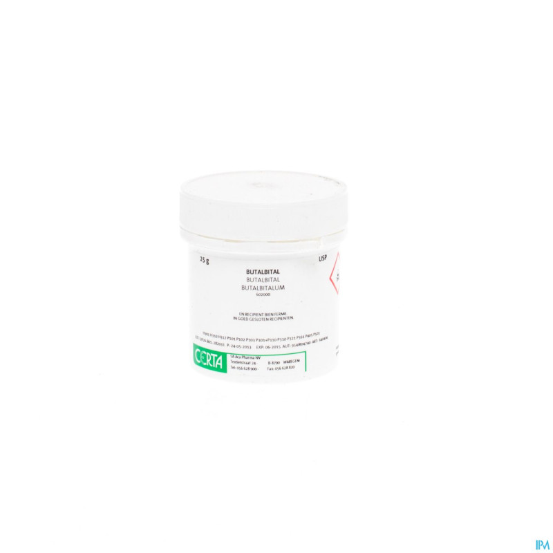 Butalbital vrac uspxxiii    25g certa