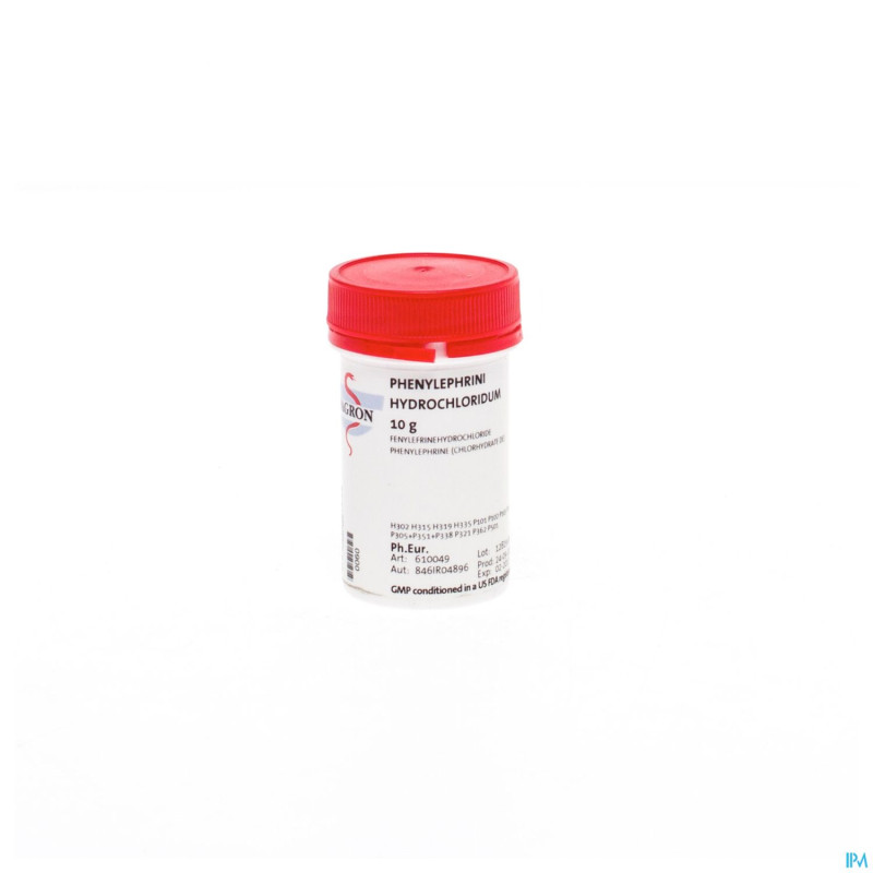 Phenylephrine chlorhydrate vrac    10g fag