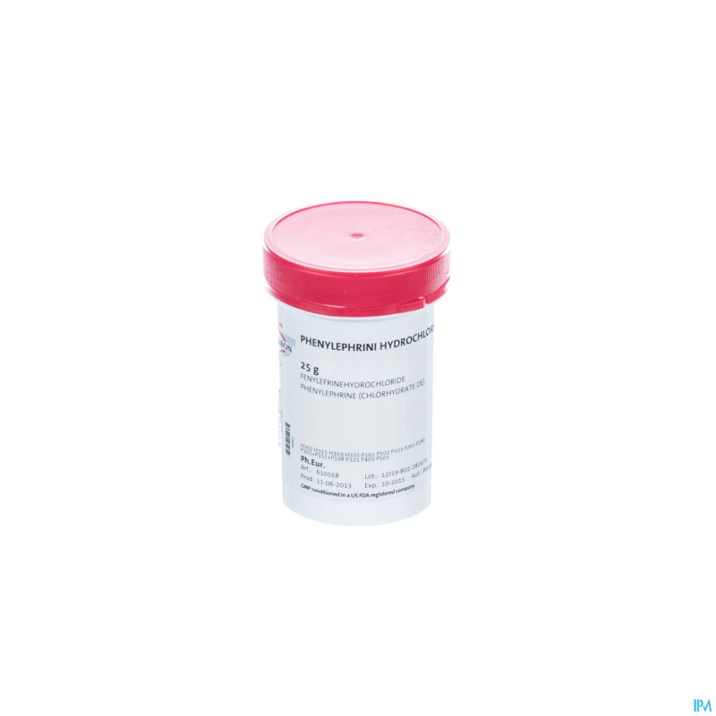 Phenylephrine chlorhydrate  25g fag