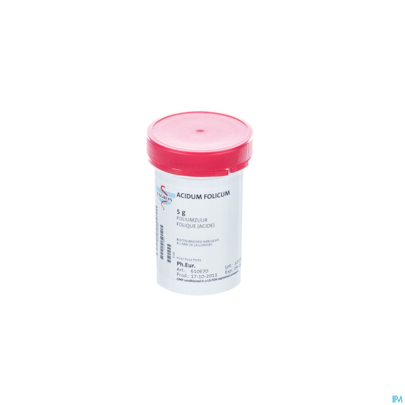 Folique acide b11 hydrate    5g fag