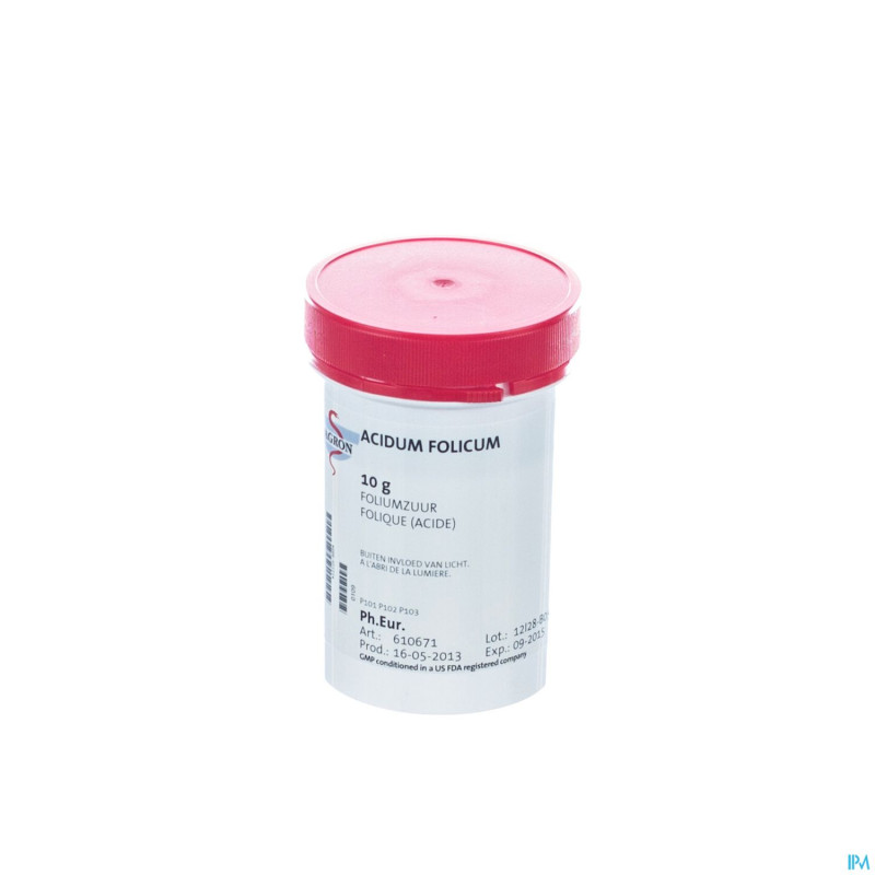 Folique acide b11 hydrate    10g fag