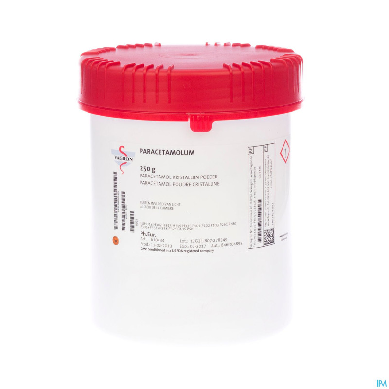 Paracetamol pdr cristalline    250g fag