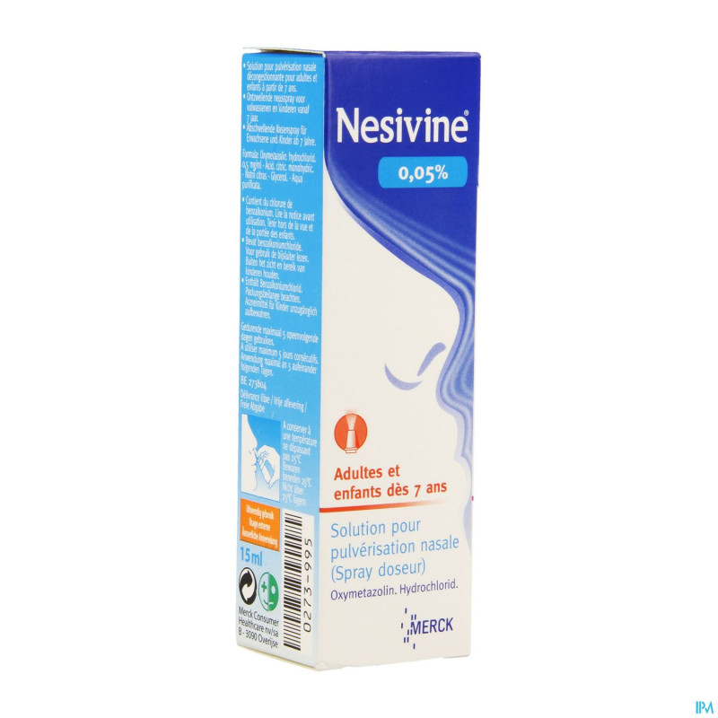 Nesivine 0,050 % spray dos 15 ml