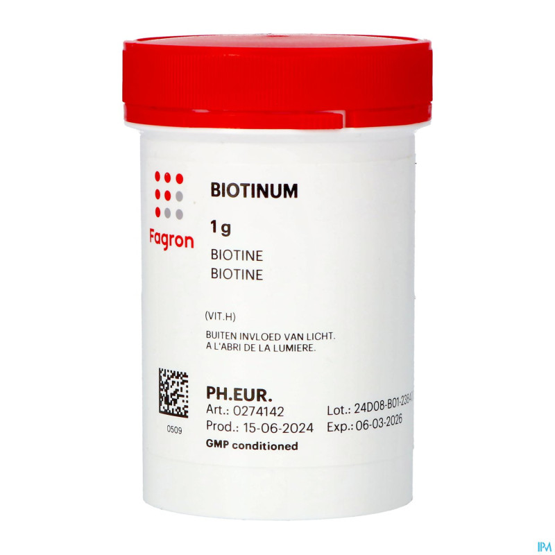 Biotine (vit h)    1g fag
