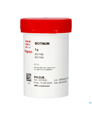 Biotine (vit h)    1g fag