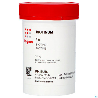 Biotine (vit h)    1g fag