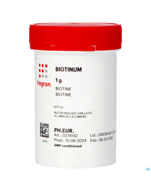 Biotine (vit h)    1g fag