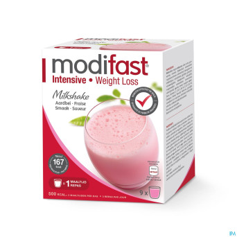 Modifast intensive milkshake fraise    sach 9