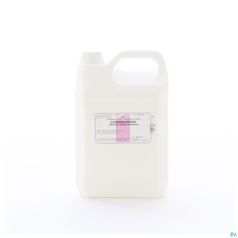 Sirop simple conserve    5l conf