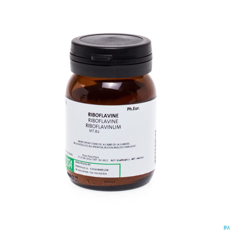 Vit b2 riboflavine vrac    25g certa