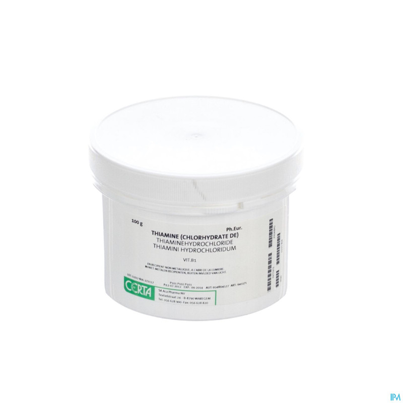 Vit b1 thiamine hydrochloride pdr    100g certa