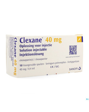 Clexane ser inj 10 x 40 mg/0,4 ml