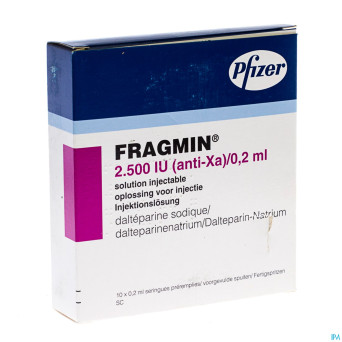Fragmin ser sc 10x 2500u/0,2ml