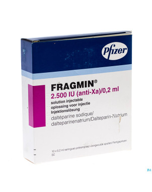 Fragmin ser sc 10x 2500u/0,2ml