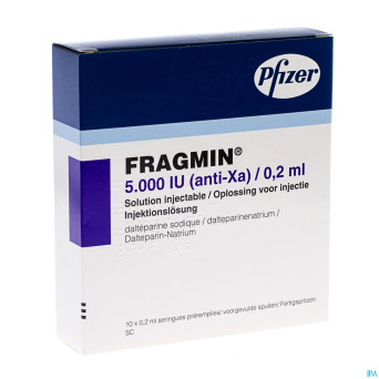 Fragmin ser sc 10x 5000u/0,2ml