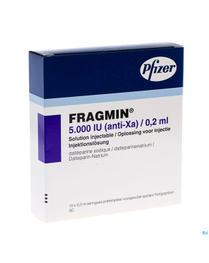 Fragmin ser sc 10x 5000u/0,2ml