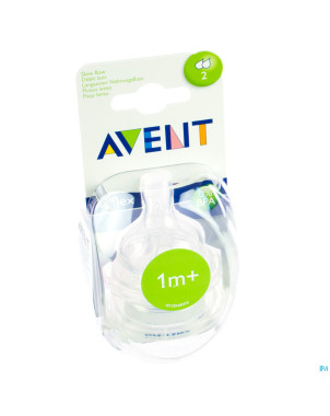 Philips avent tetine slow 2trous  2