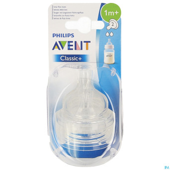Philips avent tetine slow 2trous  2