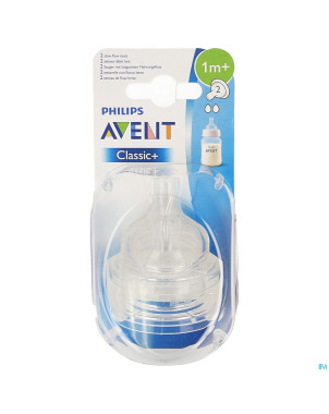 Philips avent tetine slow 2trous  2