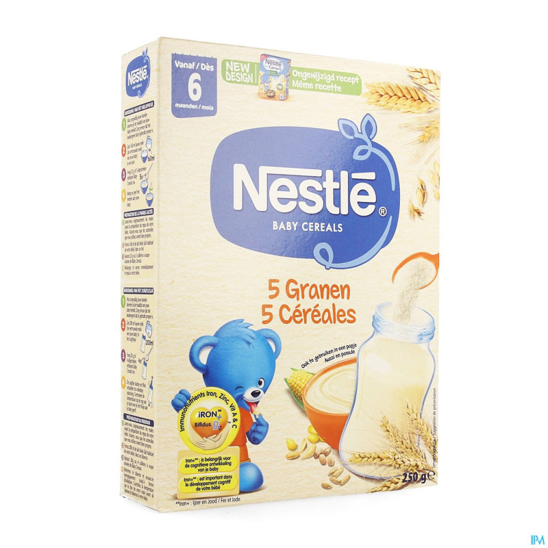 Nestle baby cereals 5 cereales    250g