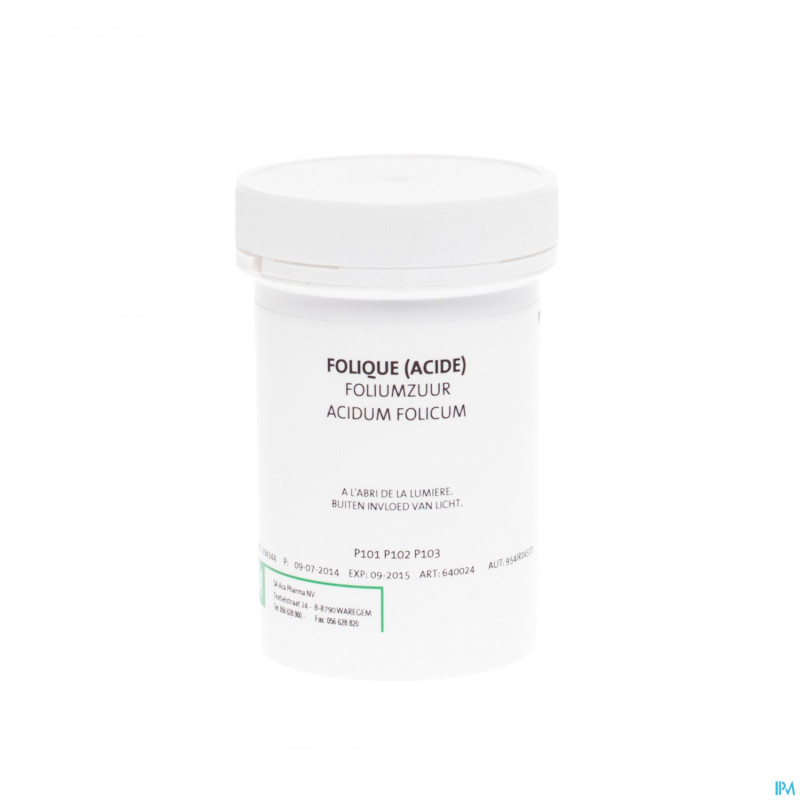 Acide folique ph.eur vrac    5g aca