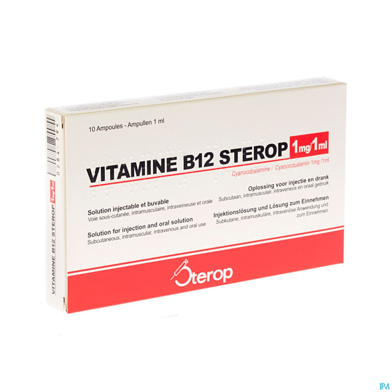 Vit b12 sc/im/iv amp  10 x 1mg/1ml
