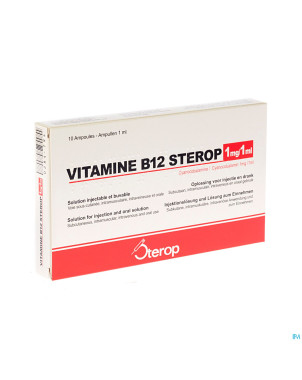 Vit b12 sc/im/iv amp  10 x 1mg/1ml