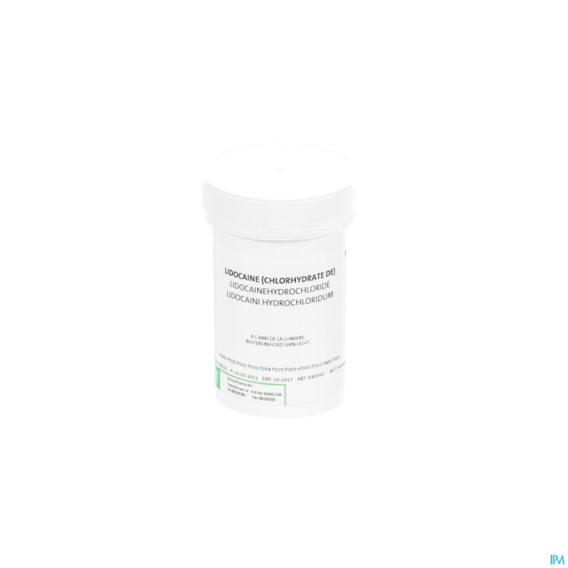 Lidocaine chlorhydrate 100g   certa