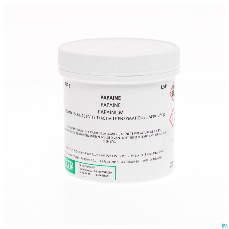 Papaine uspxxiv vrac    100g aca
