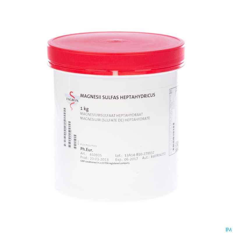 Mg sulfate 7h20    1kg fag