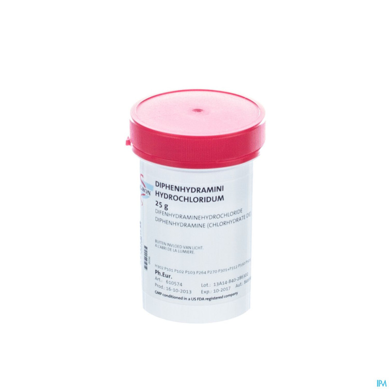 Diphenhydramine hcl vrac    25g fag