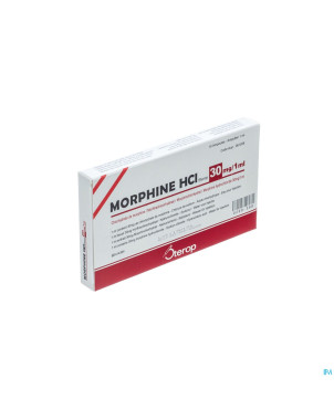 Morphine hcl amp  10 x 30mg/1ml