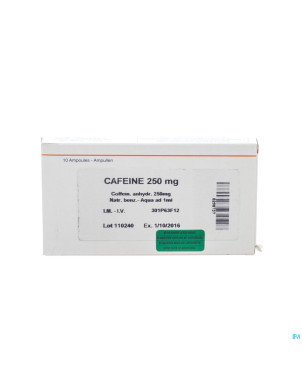 Cafeine+benz na amp  10 x 250mg/1ml