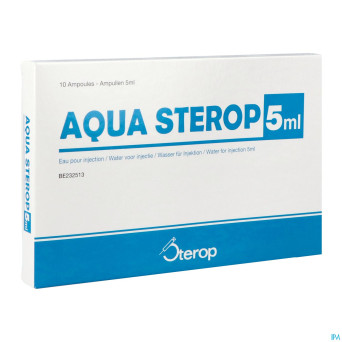 Aqua sterop pour inj solvens amp  10 x  5ml