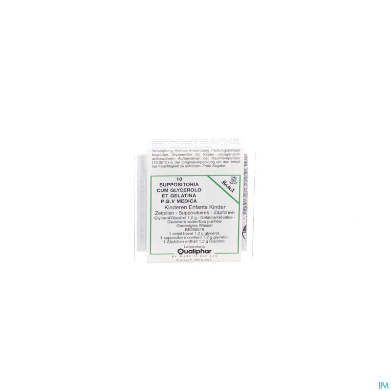 Glycerine suppo inf 10    medica
