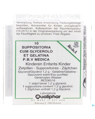 Glycerine suppo inf 10    medica