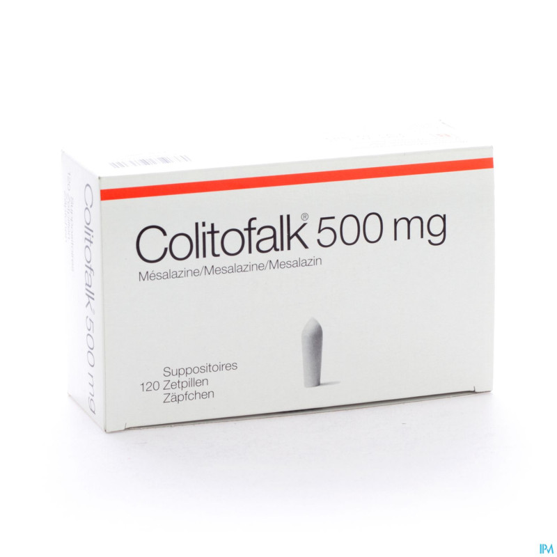 Colitofalk supp 120 x 500 mg