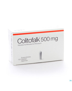 Colitofalk supp 120 x 500 mg