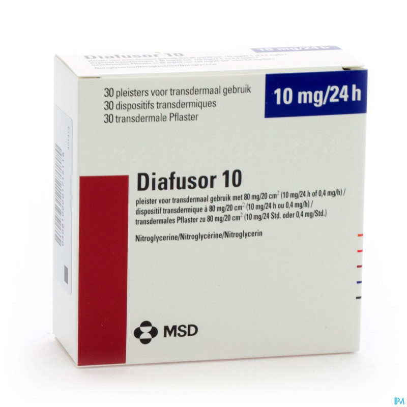 Diafusor 10,0 10mg/24h syst 30x 80mg/20cm2