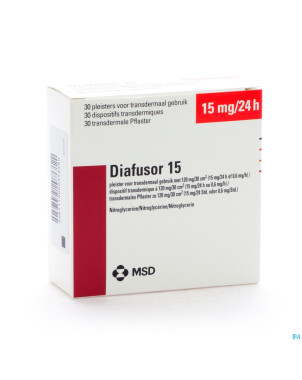 Diafusor 15,0 15mg/24h syst 30x120mg/30cm2