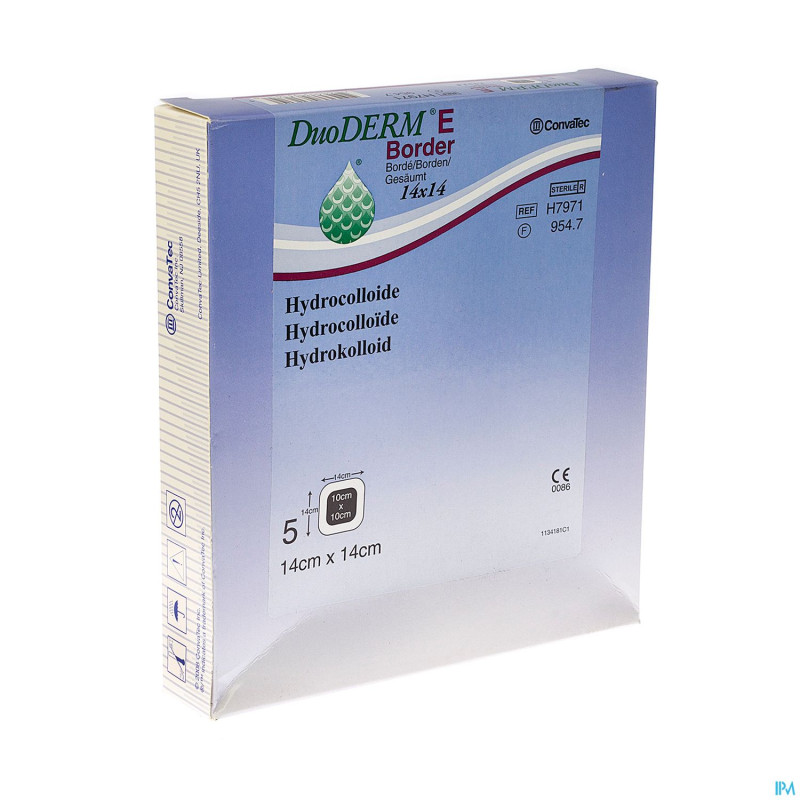 Duoderm e bord adh  14x14cm 5 h7971