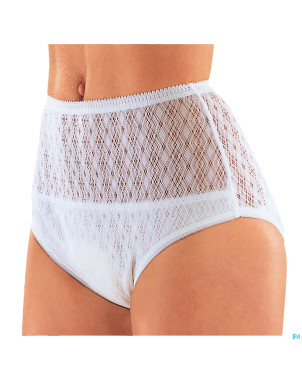 Suprima 1240 slip tricot co/pes/pu dame blanc t36