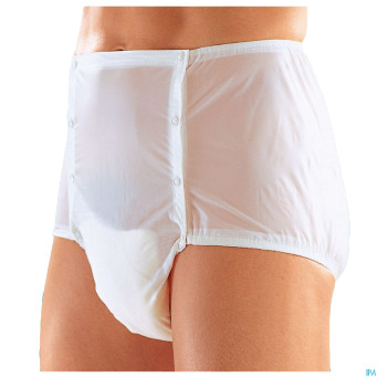 Suprima 1201 slip pvc unisex a pressions blanc t42