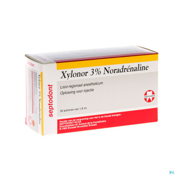 Xylonor nor-adr carpule 3% 50 1,8ml