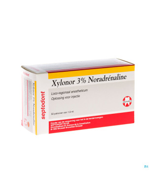 Xylonor nor-adr carpule 3% 50 1,8ml