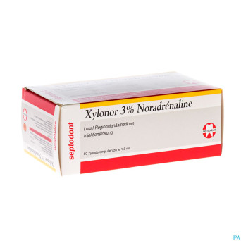 Xylonor nor-adr carpule 3% 50 1,8ml