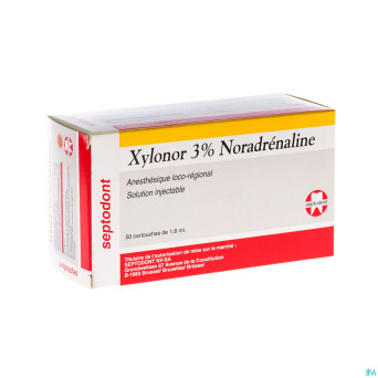 Xylonor nor-adr carpule 3% 50 1,8ml